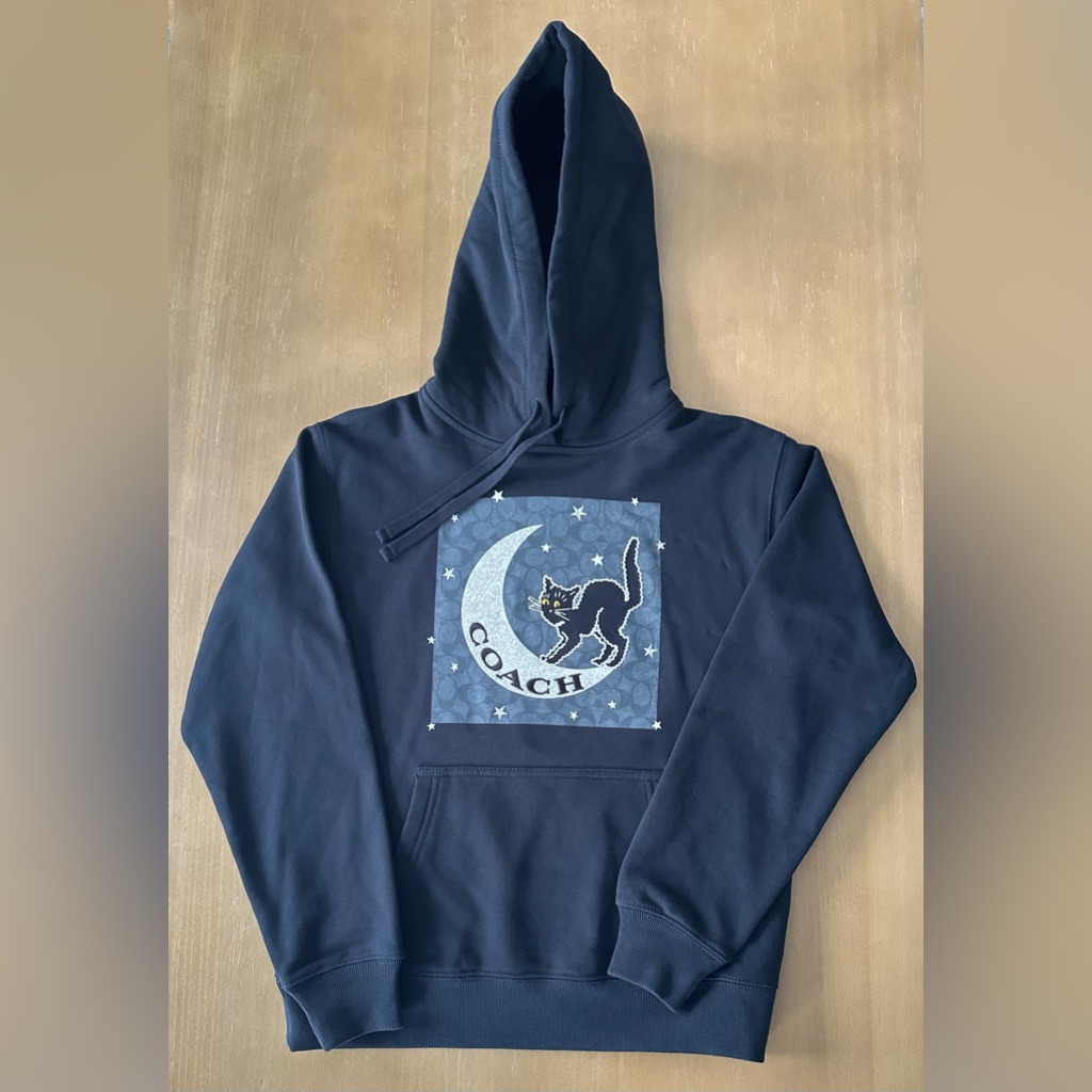 Coach Black Cat Hoodie Size Xs